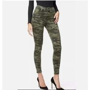 Good American Good Leg Jeans Womens 0/25 Green‎ Camo Skinny Gorpcore Military